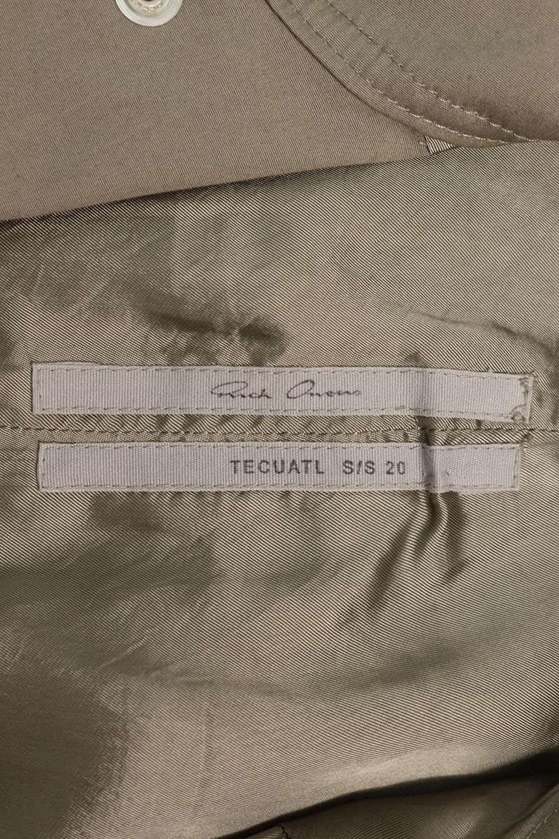 Rick Owens 20SS TE Coat Beige Size 46