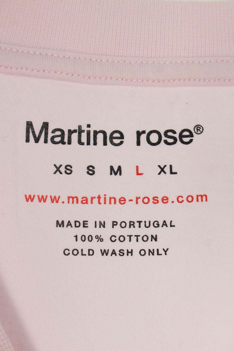 Martine Rose Graphic T-Shirt Pink Size L