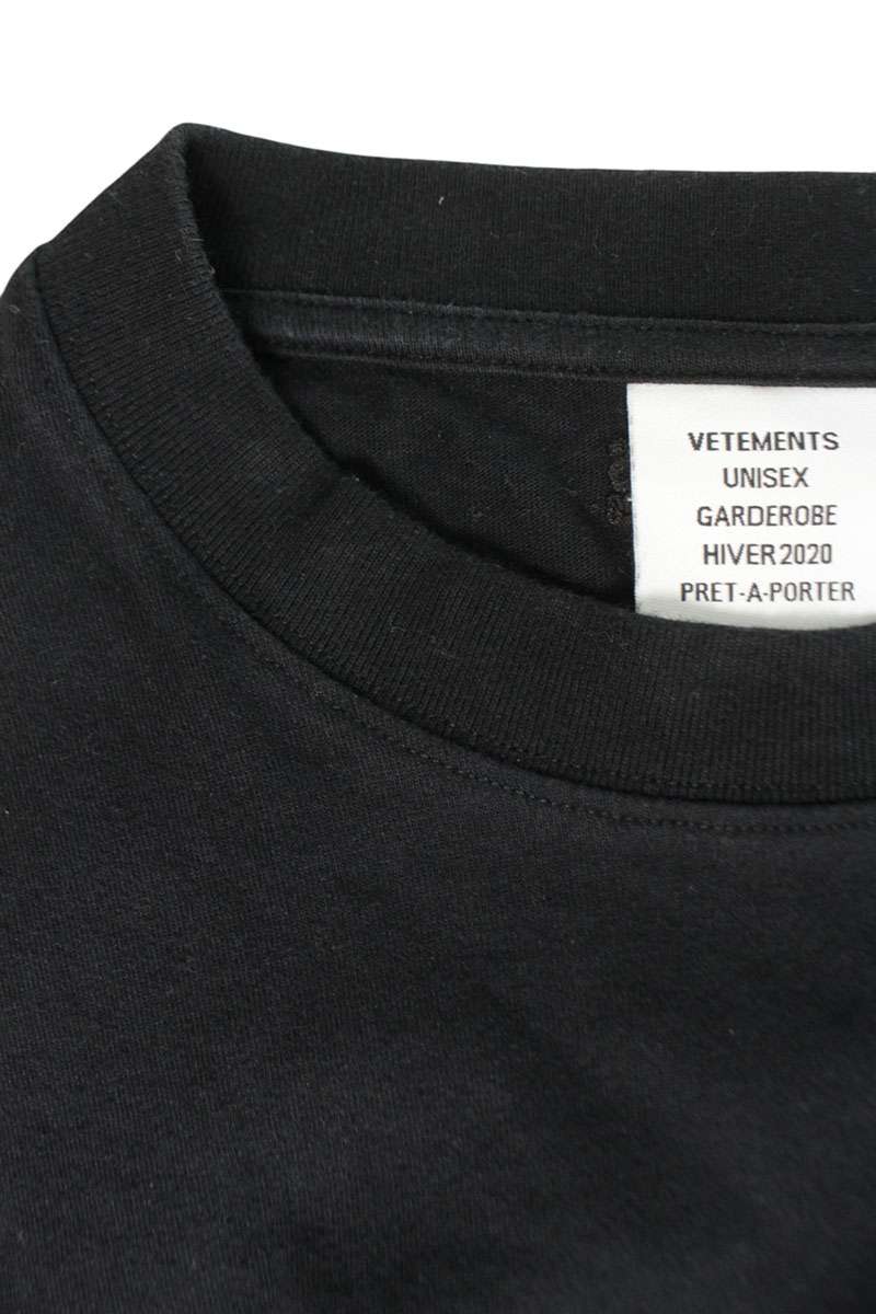 Vetements Long Sleeve T-Shirt Black Size S
