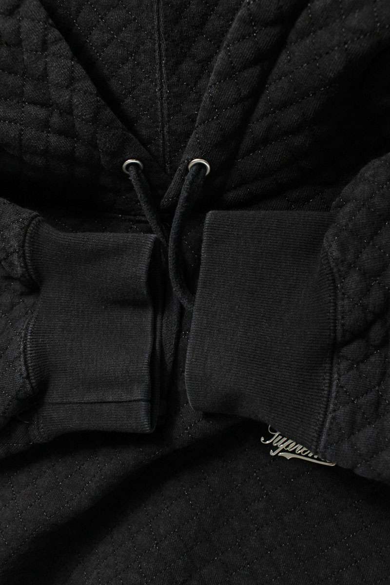 Supreme 23SS Micro Quilted Hooded Sweatshirt Black Size L
