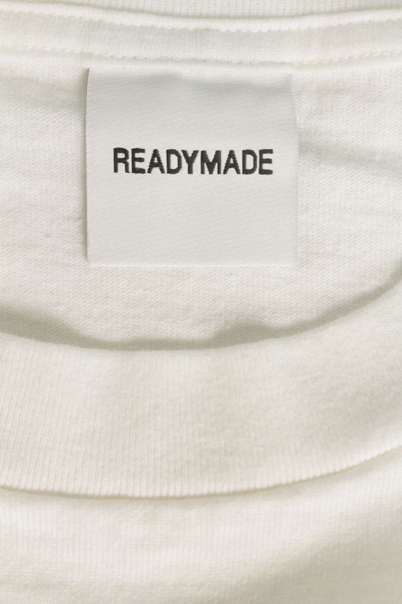 READYMADE Logo Embroidered Long Sleeve T-Shirt White Size L