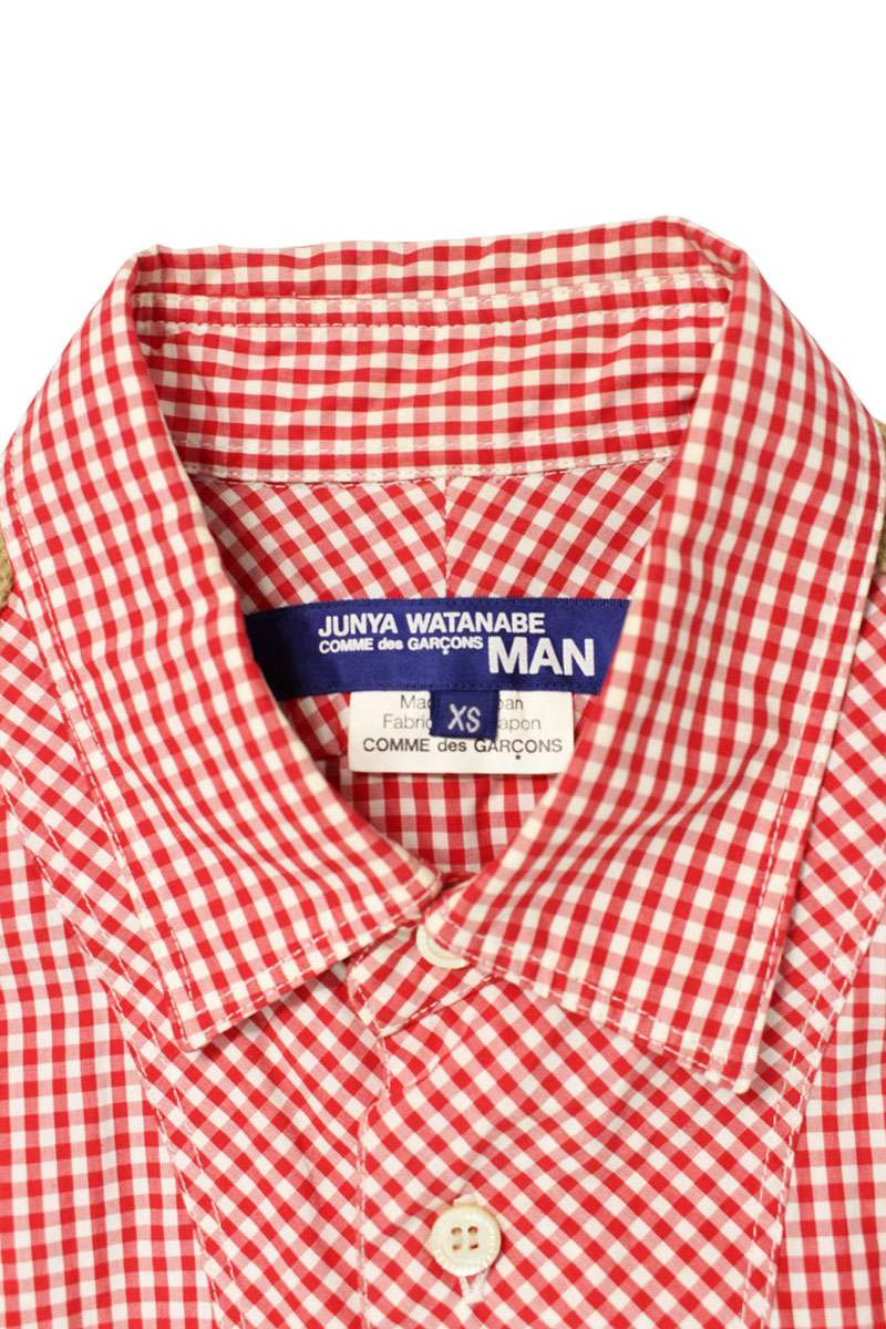 Vintage Comme des Garcons Tops - COMME des GARCONS JUNYA WATANABE MAN 11AW Corduroy Check Shirt Multi XS Size XS - Authentic Archive