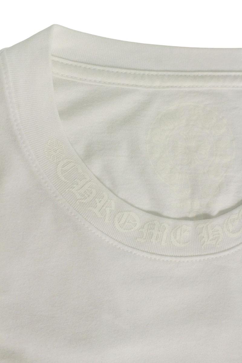 Chrome Hearts Neck Logo Long Sleeve Tee White Size L