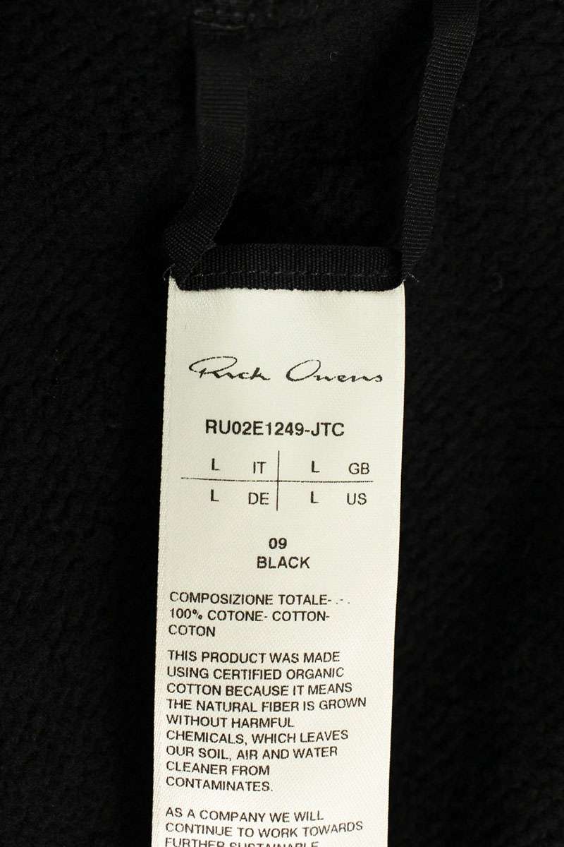 Rick Owens 25AW JTC SS T-Shirt Black Size L