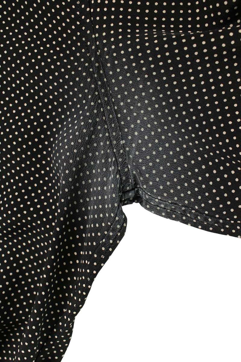 Saint Laurent Paris Silk Long Sleeve Shirt Black Size XS