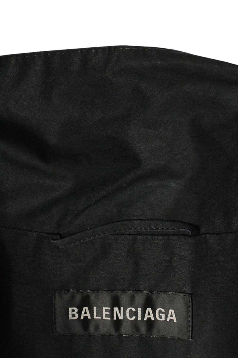Balenciaga 22AW Logo Print Blouson Black x Green Size S
