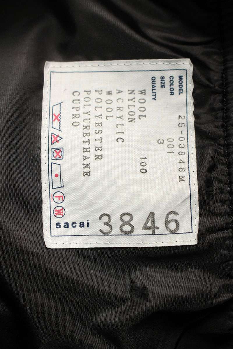 Sacai 25AW Blouson Black Size L