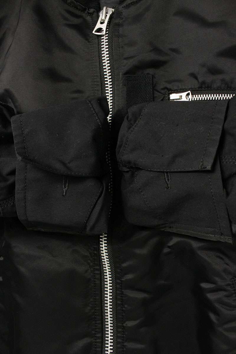 Sacai 21SS MA-1 Blouson Black Size L