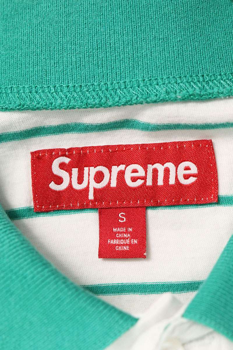 Supreme 24SS Stripe S S Polo Striped Short Sleeve Polo Shirt Size S