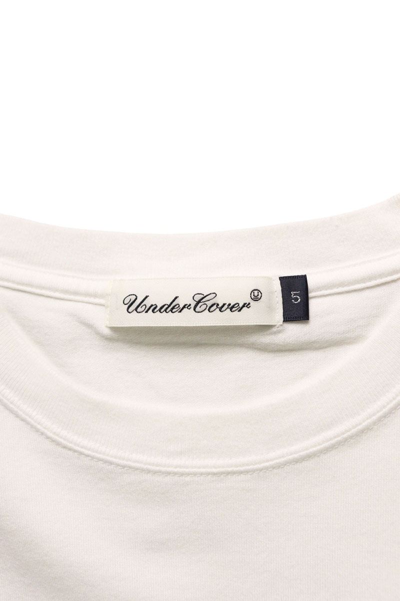 Vintage Undercover Tops - UNDERCOVER "I don't care" Flocked Patch T-Shirt White Size 5 - Authentic Archive