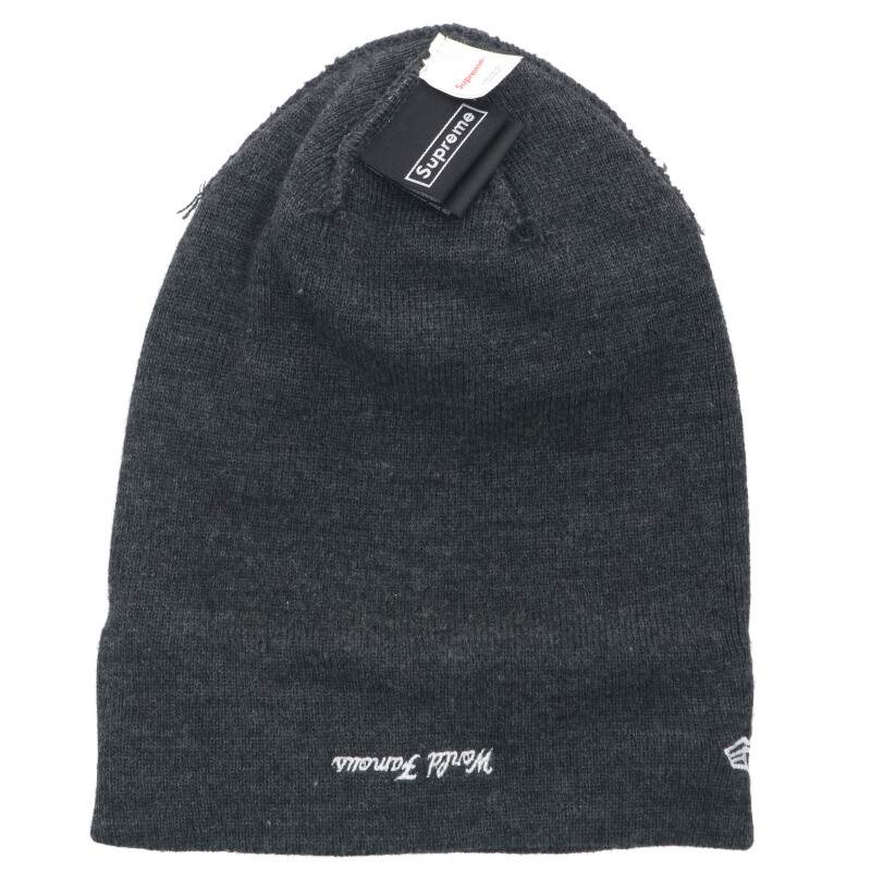 Supreme x New Era Box Logo Beanie Logo Hat Gray Size ONE SIZE