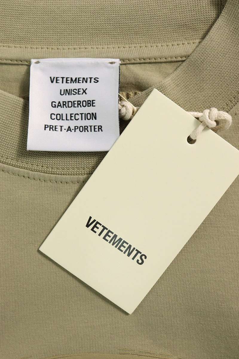 Vetements 25SS Oversized T-Shirt Beige Size S