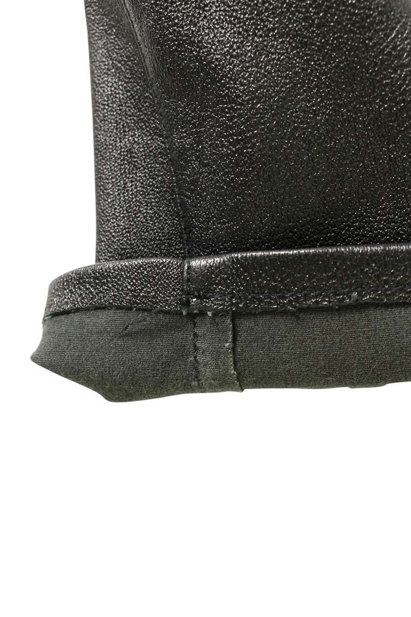 Saint Laurent Paris Leather Long Pants Black US 33