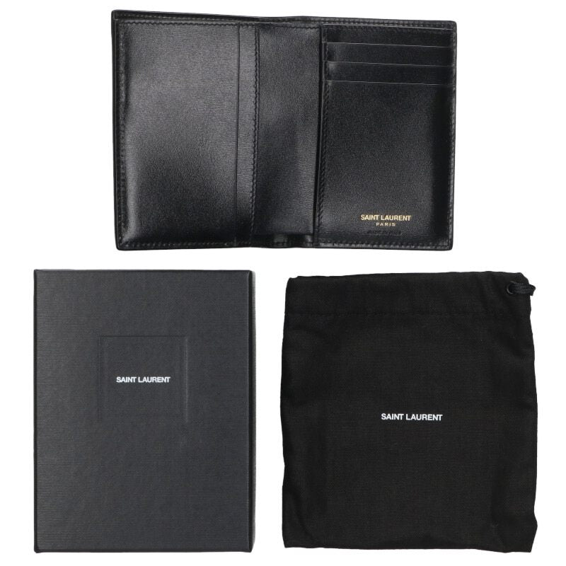 Saint Laurent Paris Cassandre Black x Gold One Size