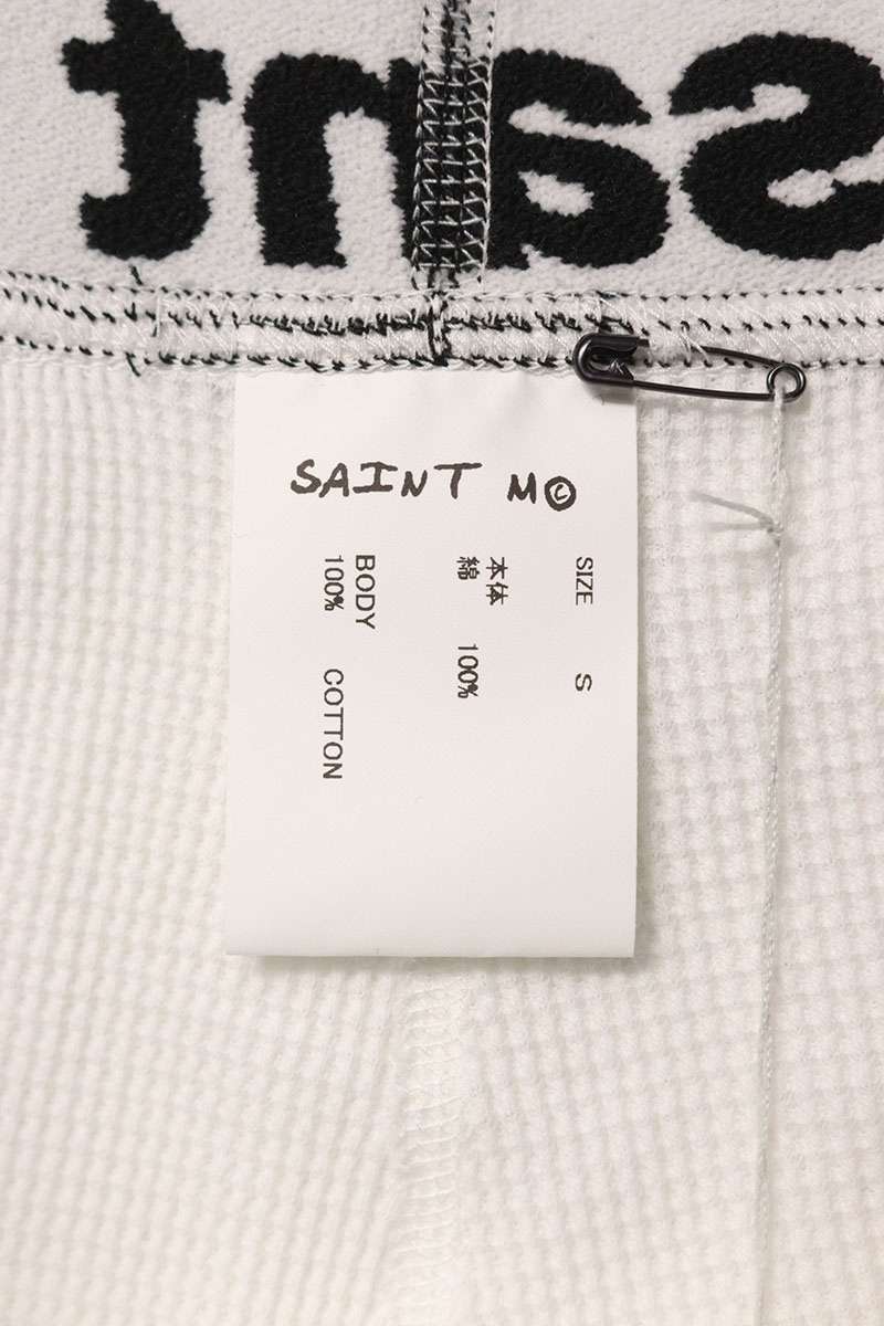 Saint Michael 25SS thermal Long Pants White x Black Size S