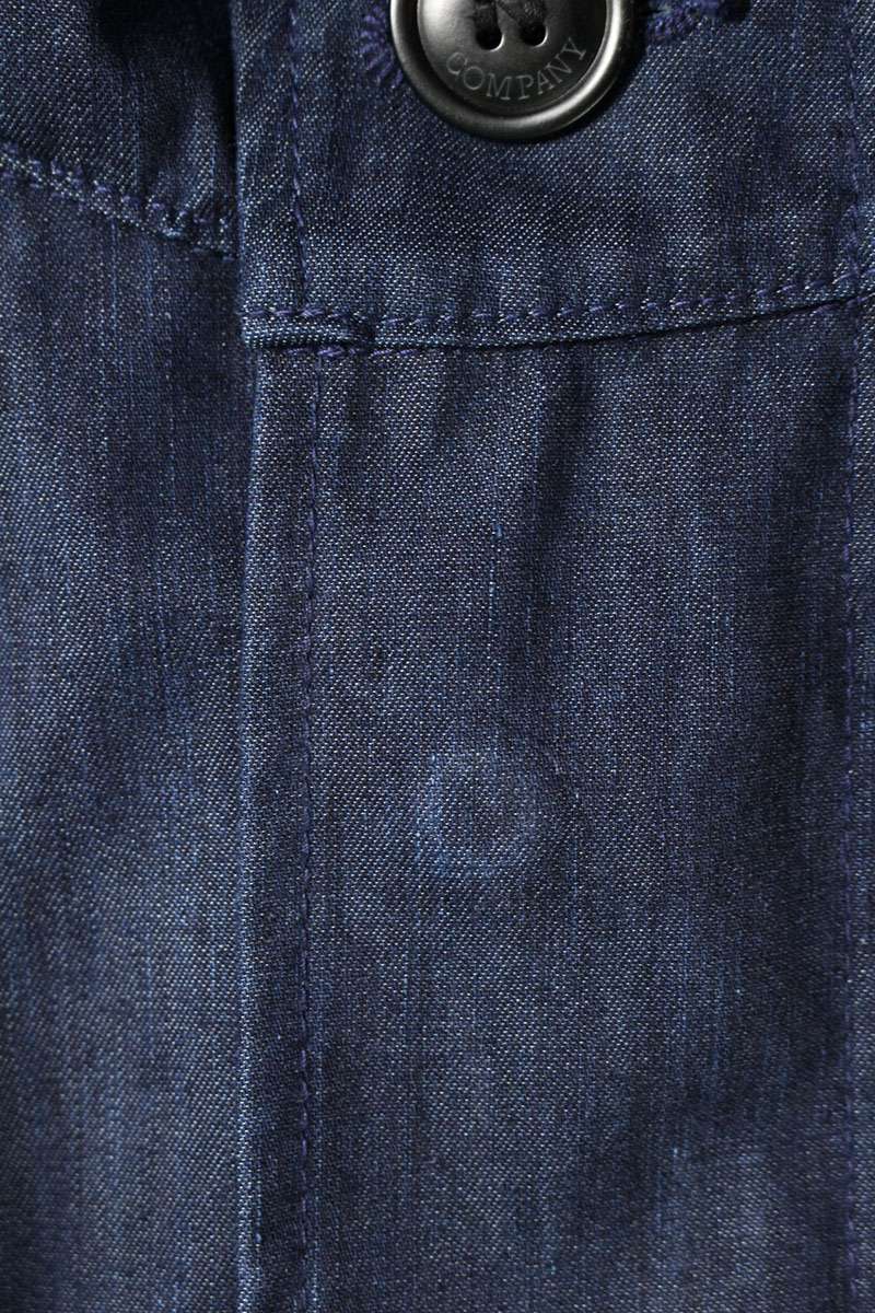 Comme des Garcons Cotton Junya Watanabe x C.P. Company Denim Coat Blue Size XL