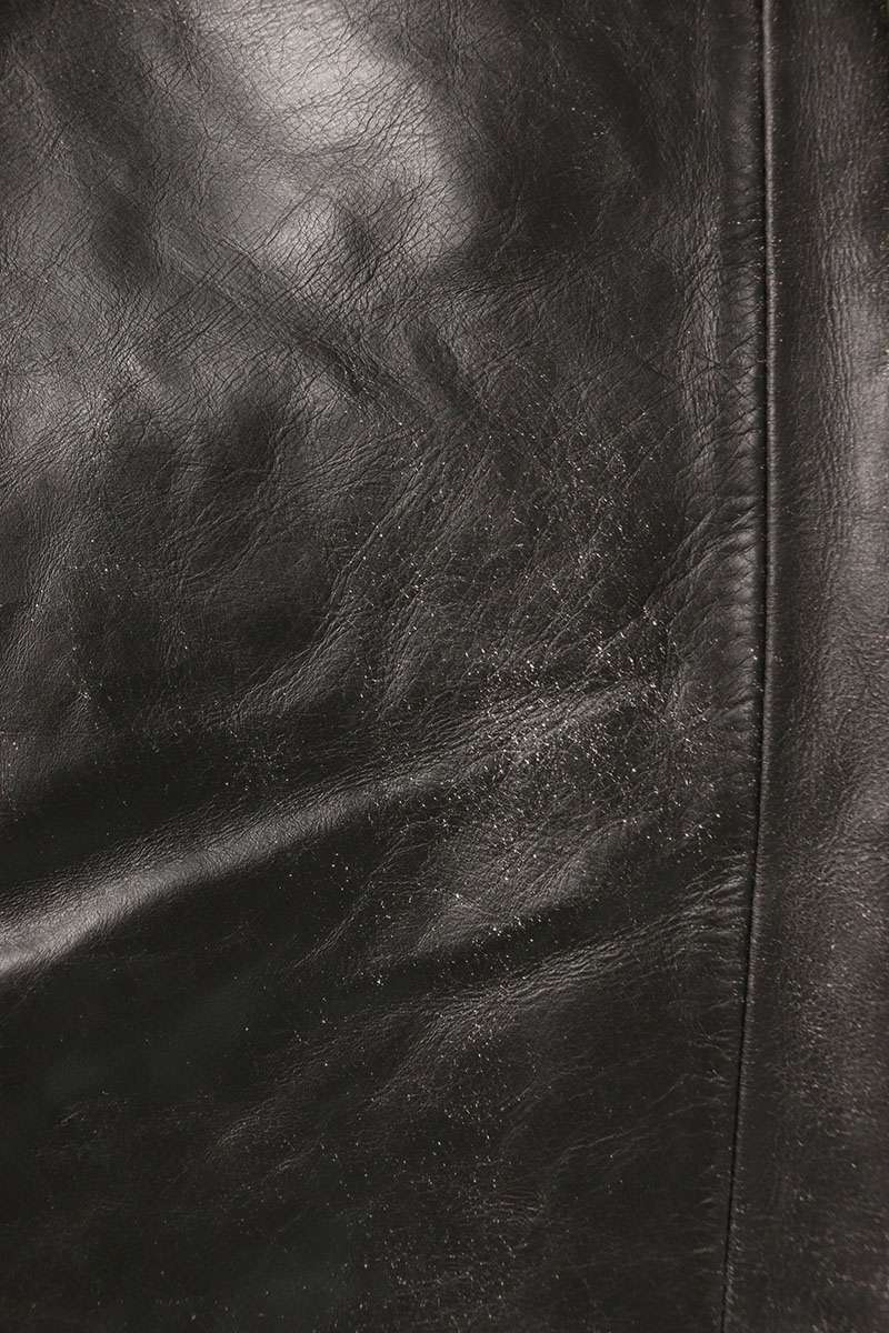 Rick Owens Leather Long Pants Black Size 32