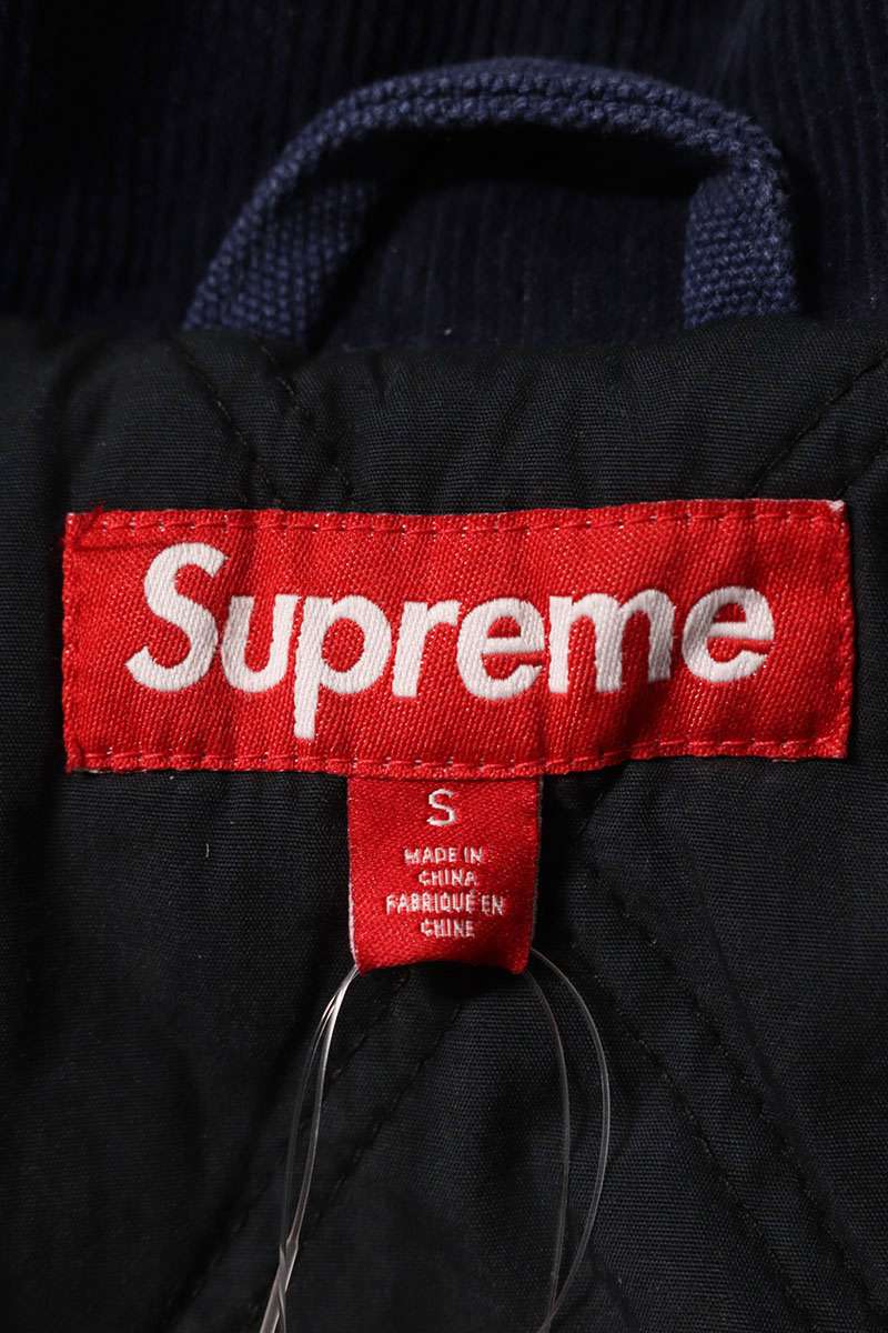Supreme 25SS Old English Canvas Work Jacket Blue Size S