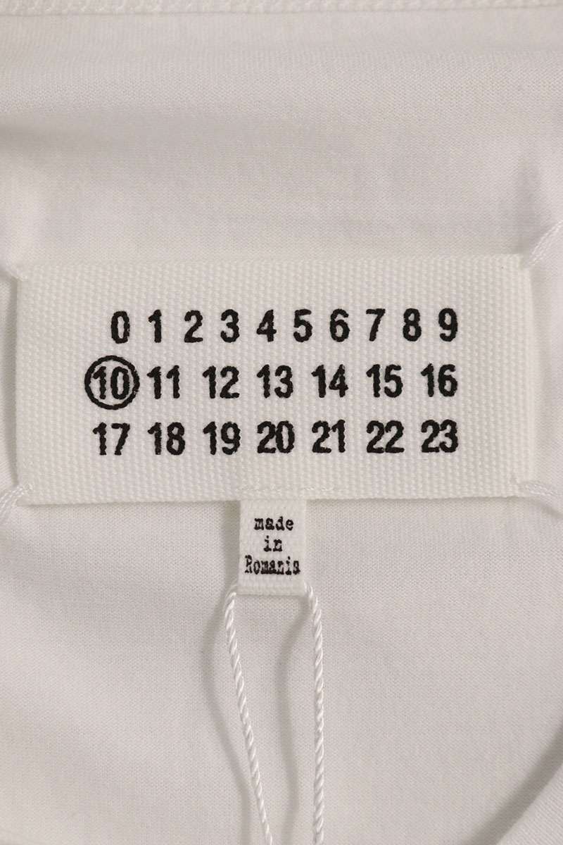 Maison Margiela 23SS logo embroidery T-Shirt White Size M