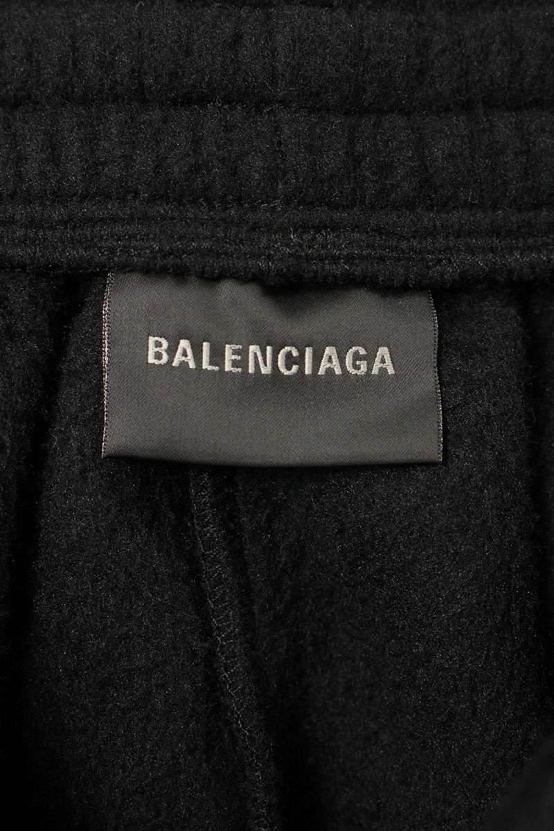Balenciaga 23AW Fleece Long Pants Black Size M