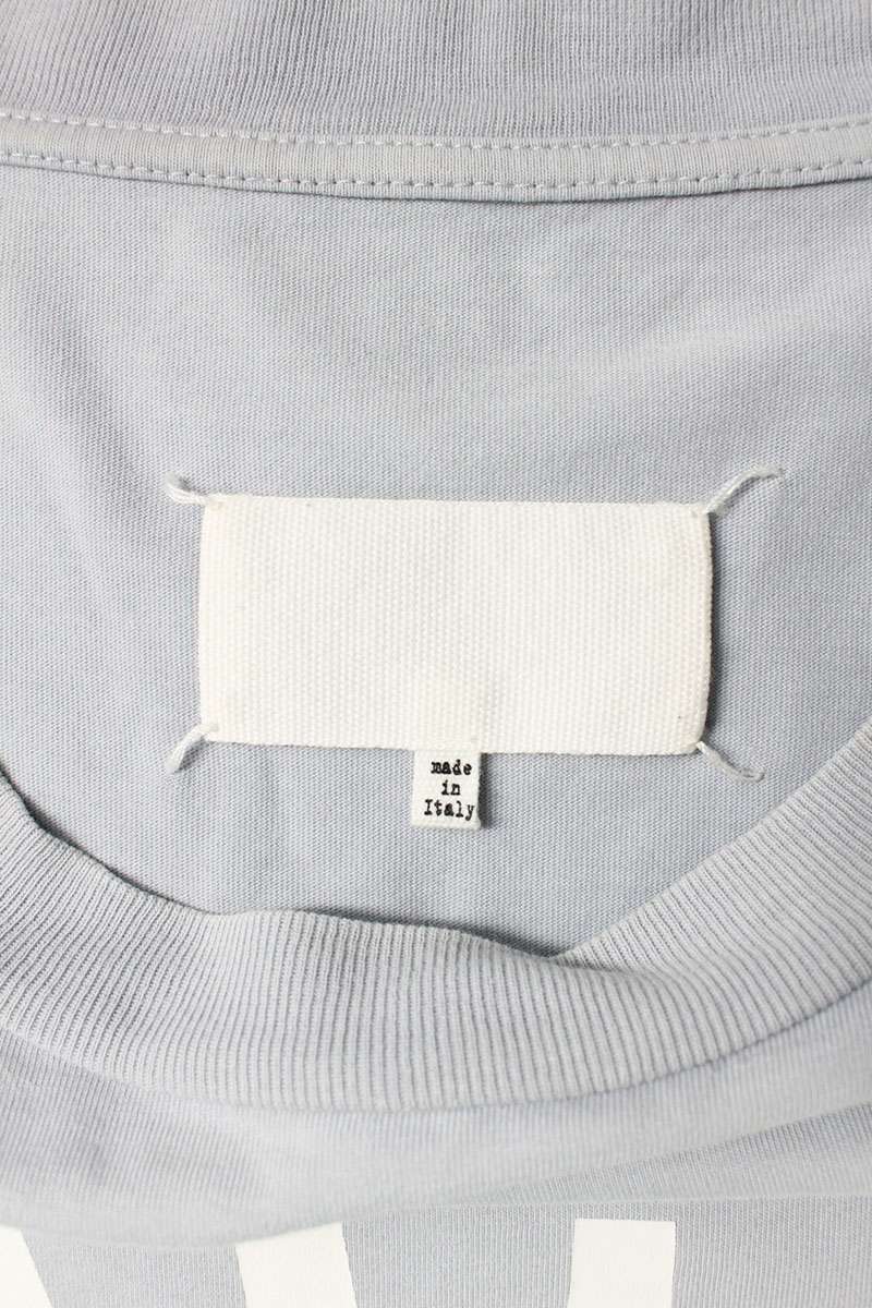 Maison Margiela Calendar Logo Print T-Shirt Gray Size M