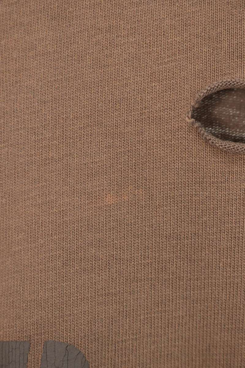 Balenciaga Logo Print T-Shirt Brown Size XXS
