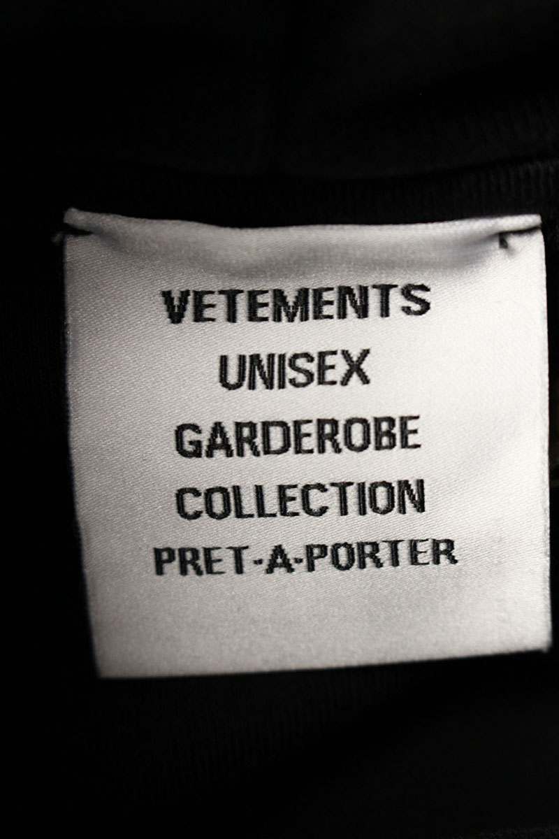 Vetements 25SS Logo Hoodie Black x Red Size S