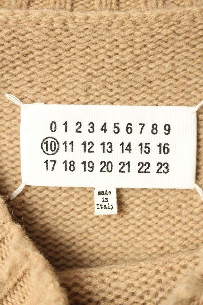 Maison Margiela 20AW Oversized Knit Sweater Beige Size M