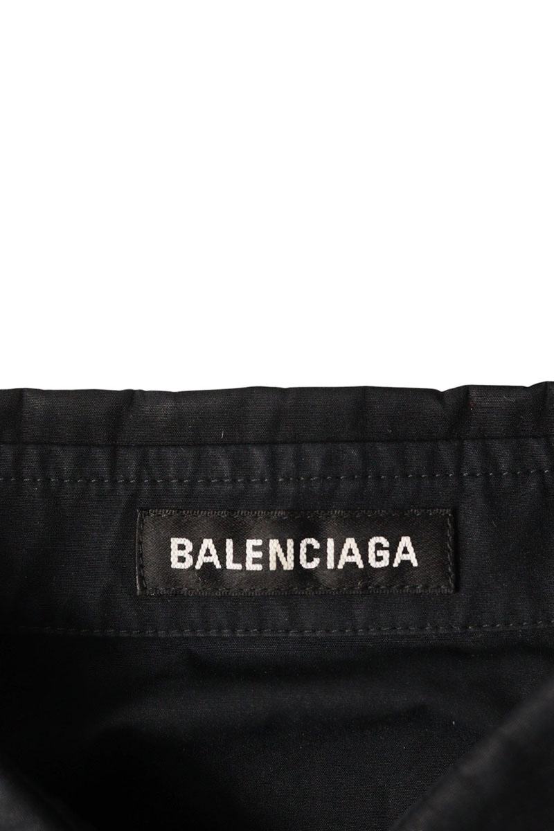 Balenciaga Free Your Mind Oversized Long Sleeve Shirt Black Size XS