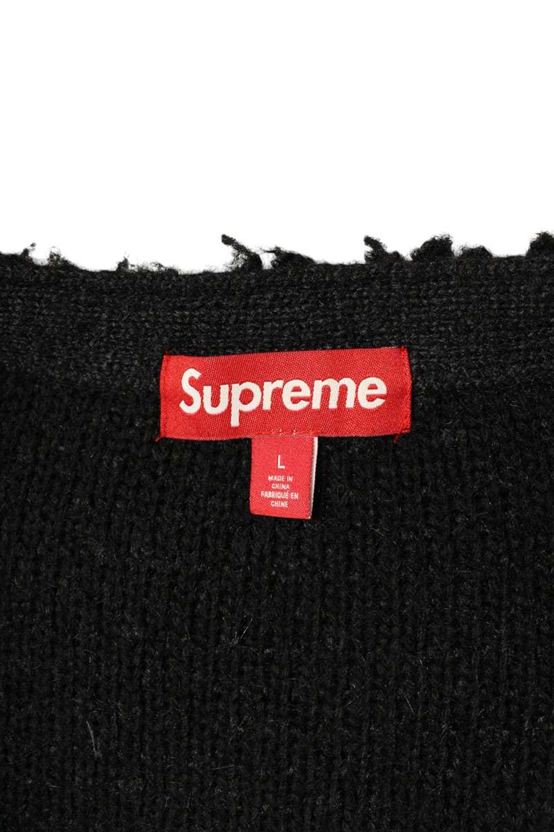 Supreme 24AW Textured Knotted Cardigan Black Size L