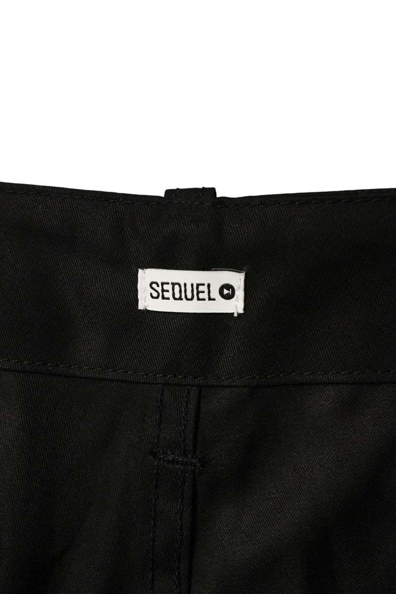 SEQUEL Logo Print Pants Black Size US 34