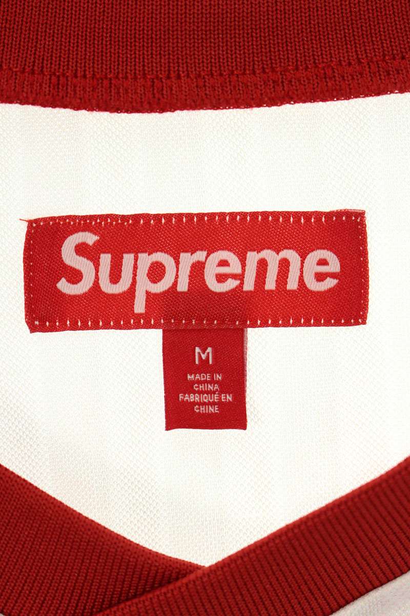 Supreme 25SS Damien Hirst Soccer Jersey T-Shirt White x Red Size M