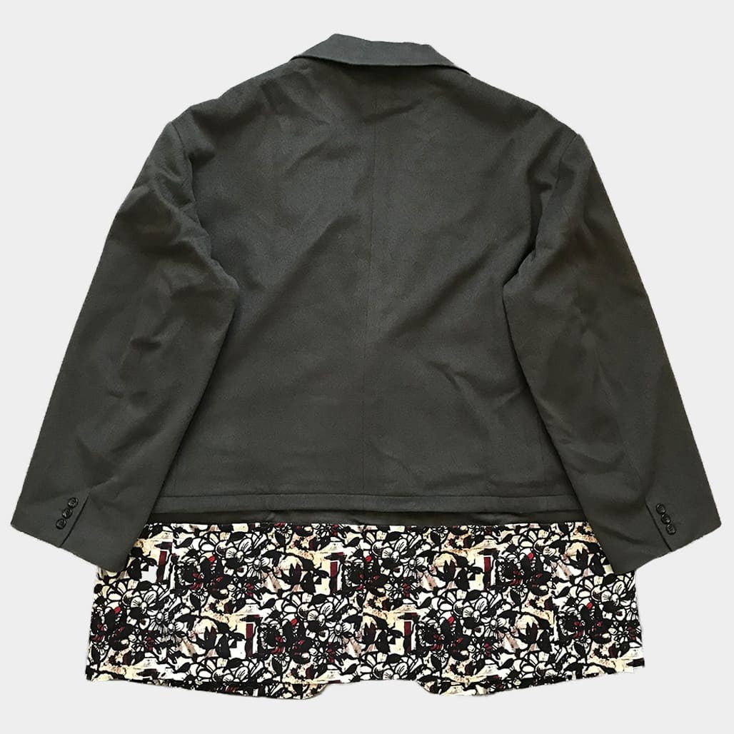 COMME DES GARCONS HOMME PLUS 22SS Hana no Sonzai Oversized Jacket Green Size XL