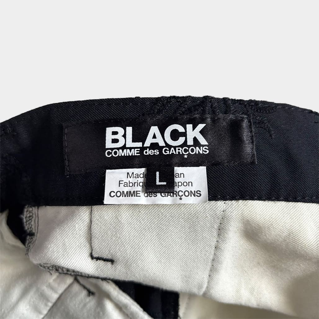 BLACK COMME DES GARCONS 24SS Embroidered Trousers Black Size L