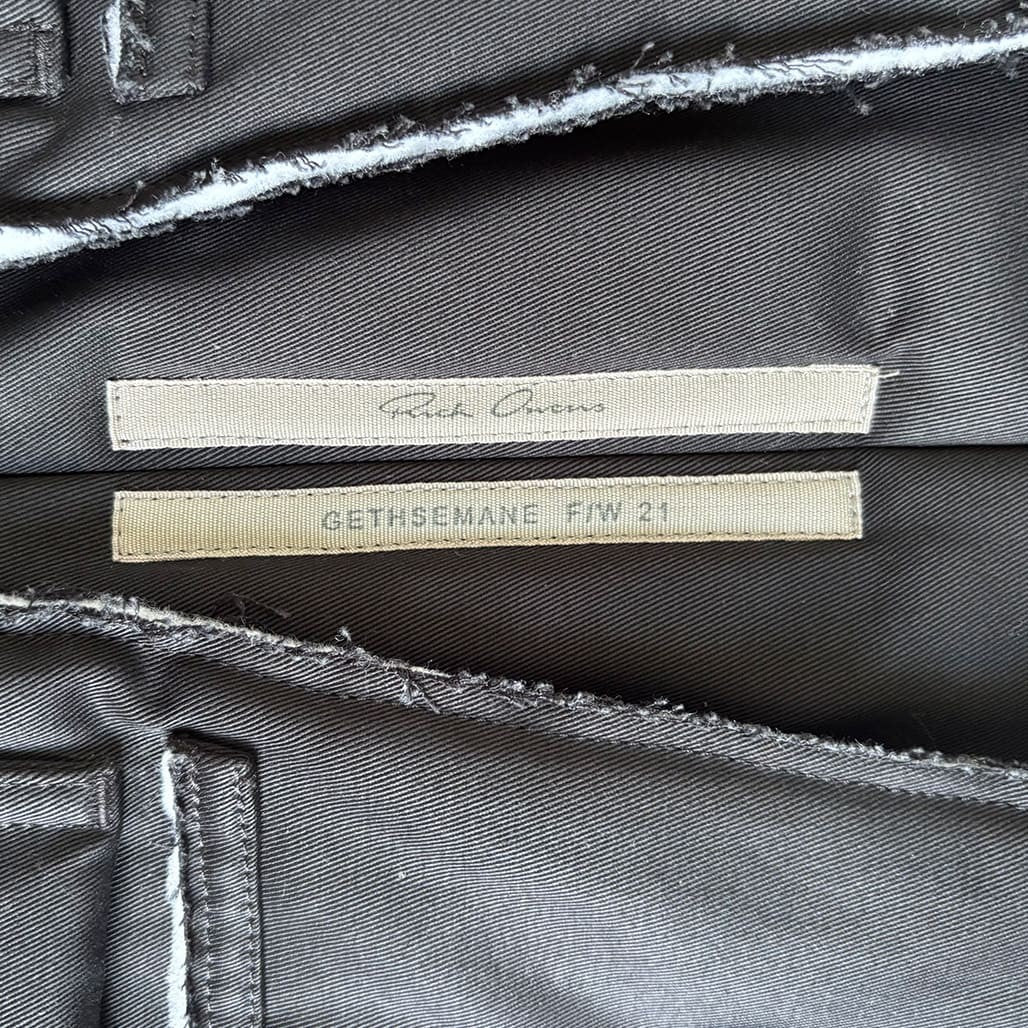 RICK OWENS 21AW Vest Black Size 48