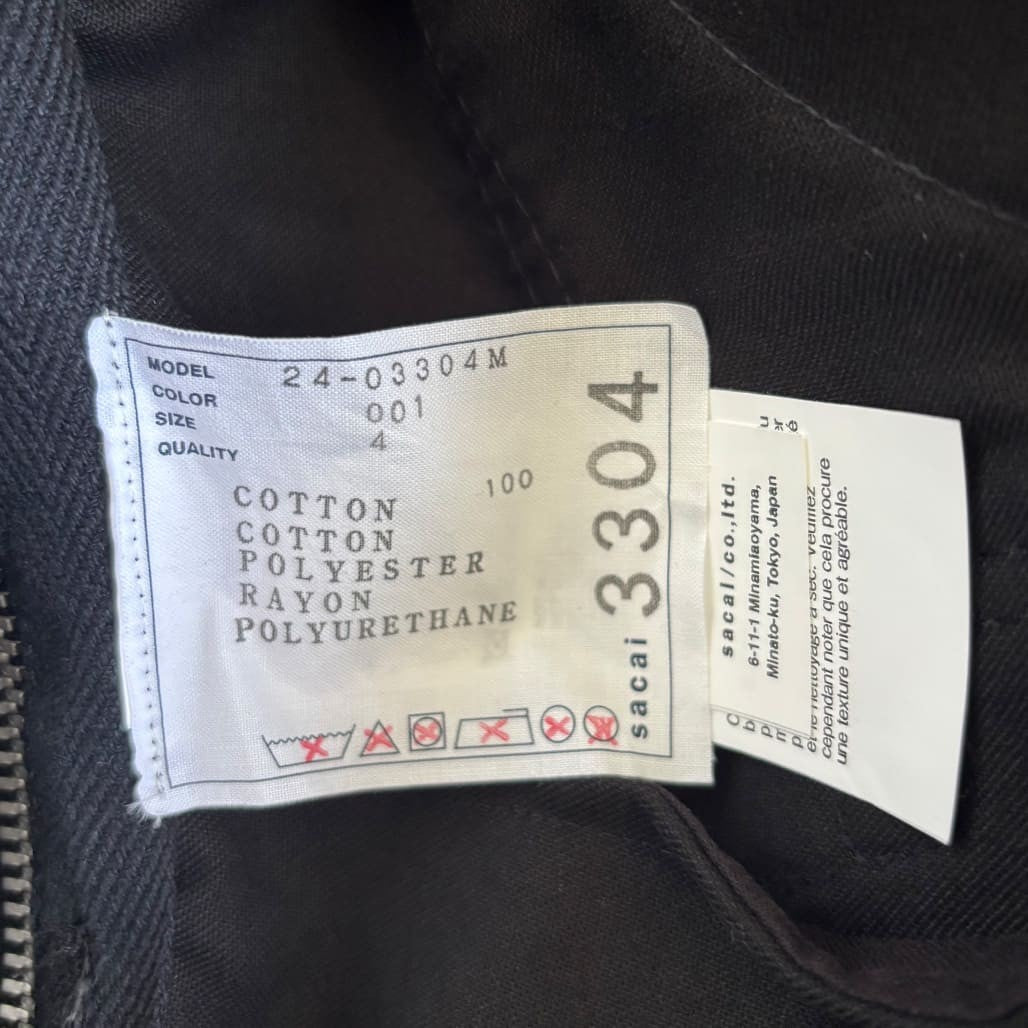 SACAI 24SS Jacket Black Size 1