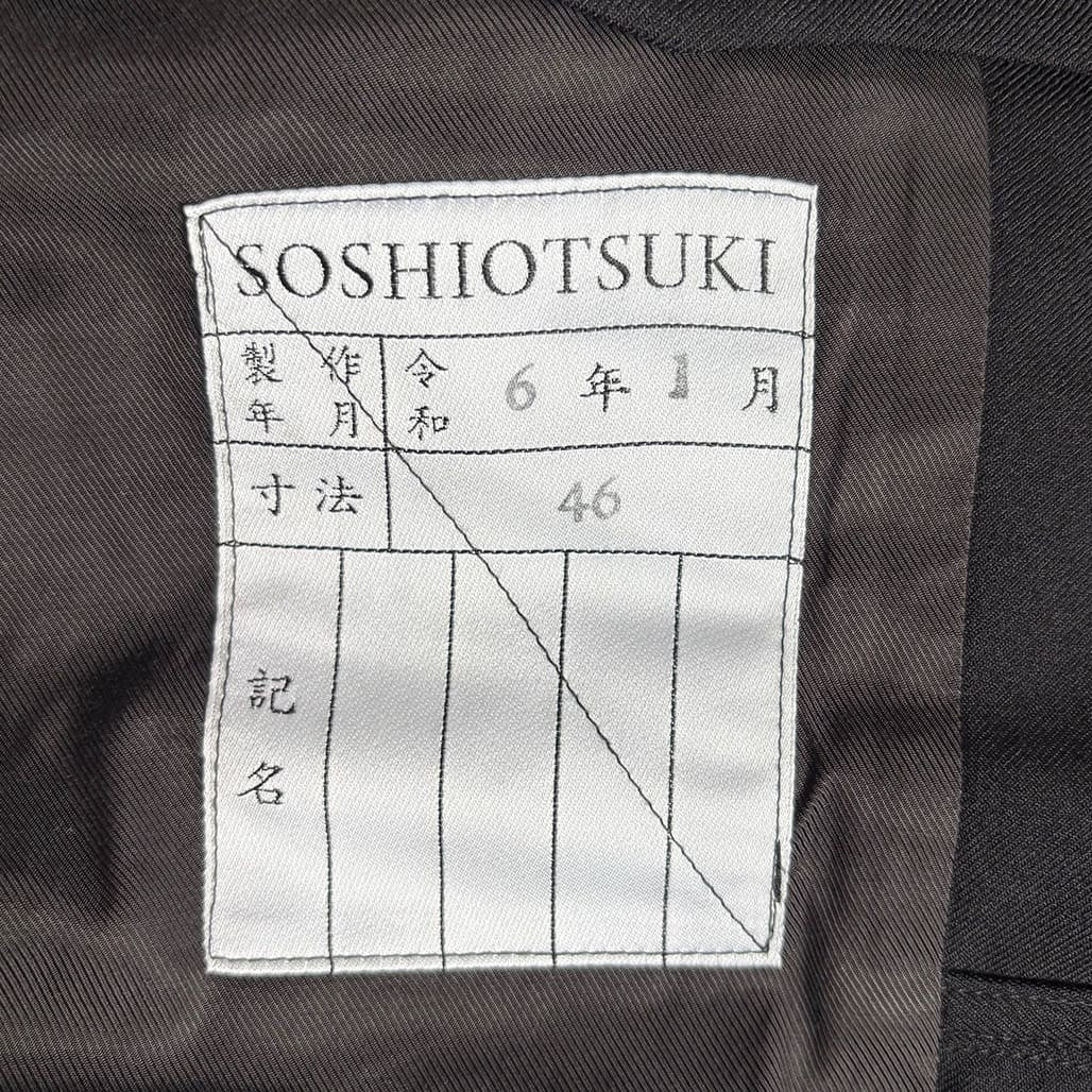 SOSHI OTSUKI 24SS Tailored Jacket Black Size 46