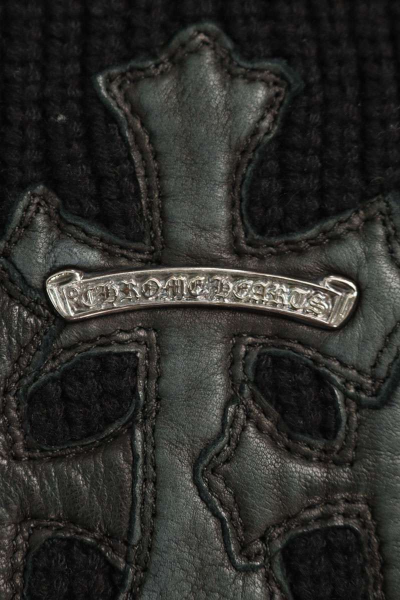 Vintage Chrome hearts Tops - Chrome Hearts Cashmere Knit Sweater Black Size L - Authentic Archive