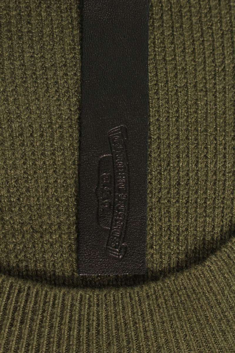 Vintage Chrome hearts Tops - Chrome Hearts Knit Sweater Green Size XL - Authentic Archive