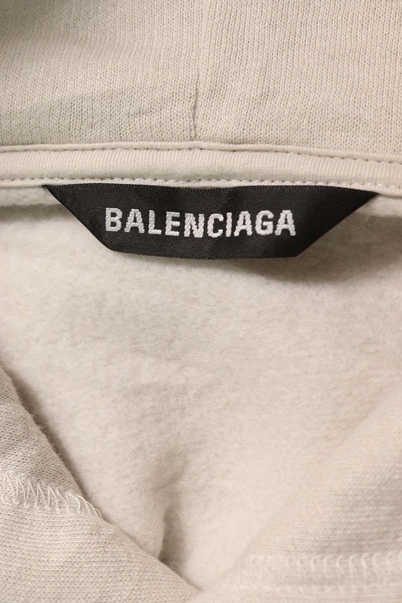 Balenciaga Pullover Hoodie Gray Size XXS