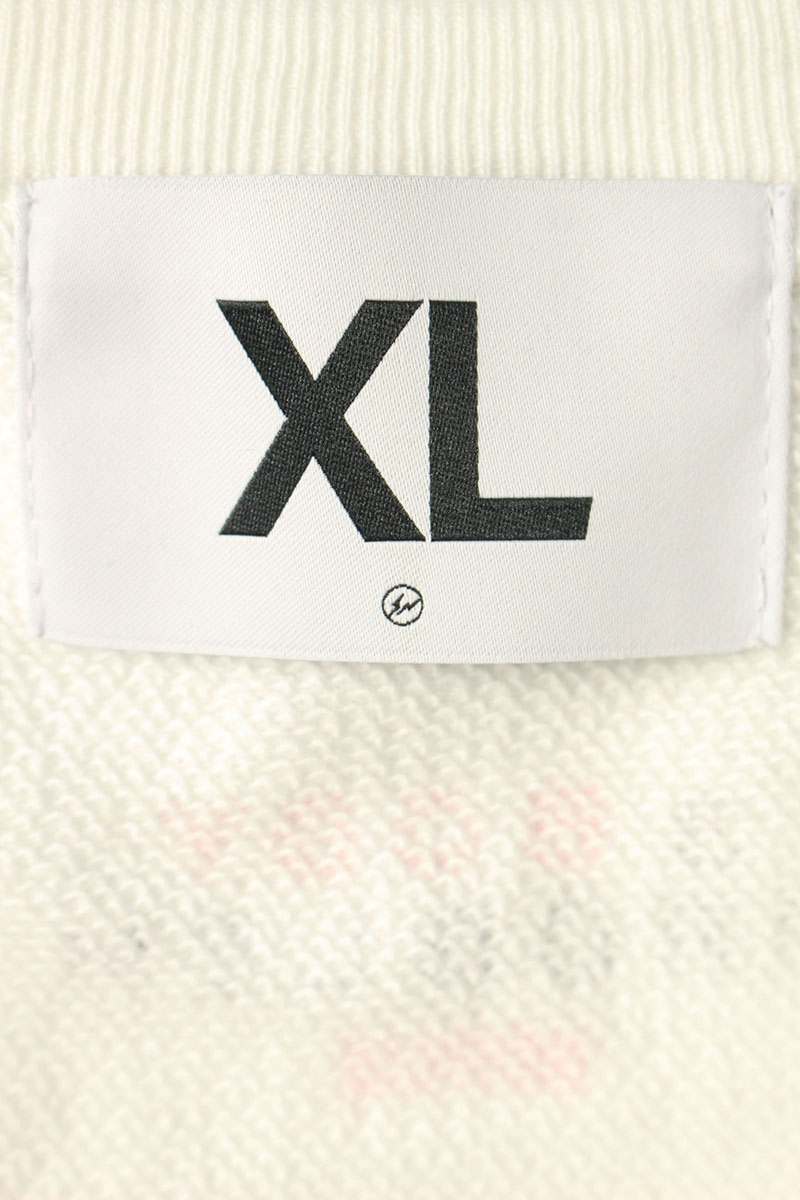 Fragment Design x SEQUEL 24SS Logo Print Sweatshirt White Size XL