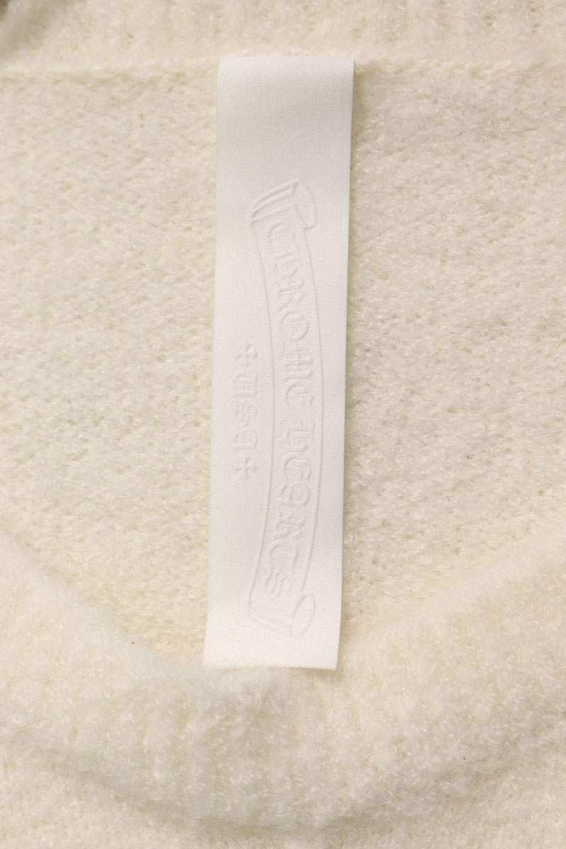 Vintage Chrome hearts Tops - Chrome Hearts OVERCAST CREW Crewneck Knit Sweater White Size L - Authentic Archive