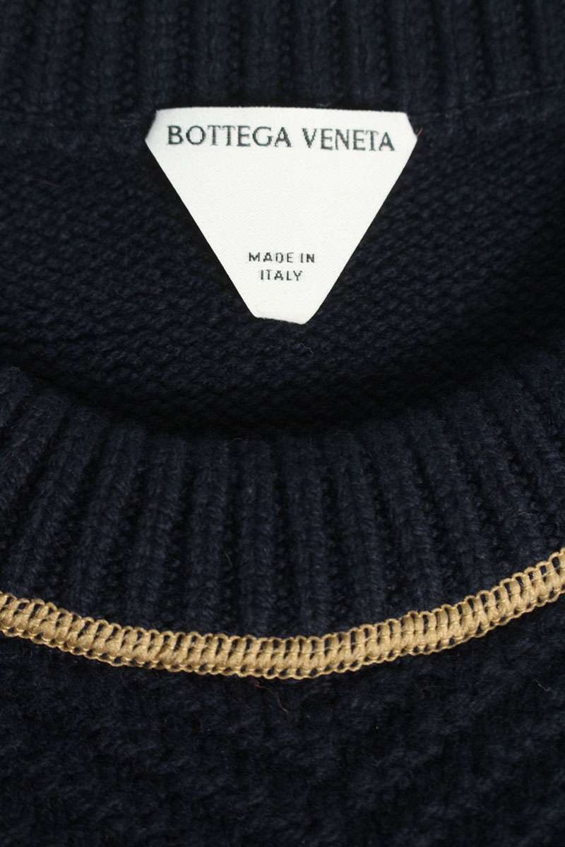 Bottega Veneta Cashmere Knit Sweater Blue Size M