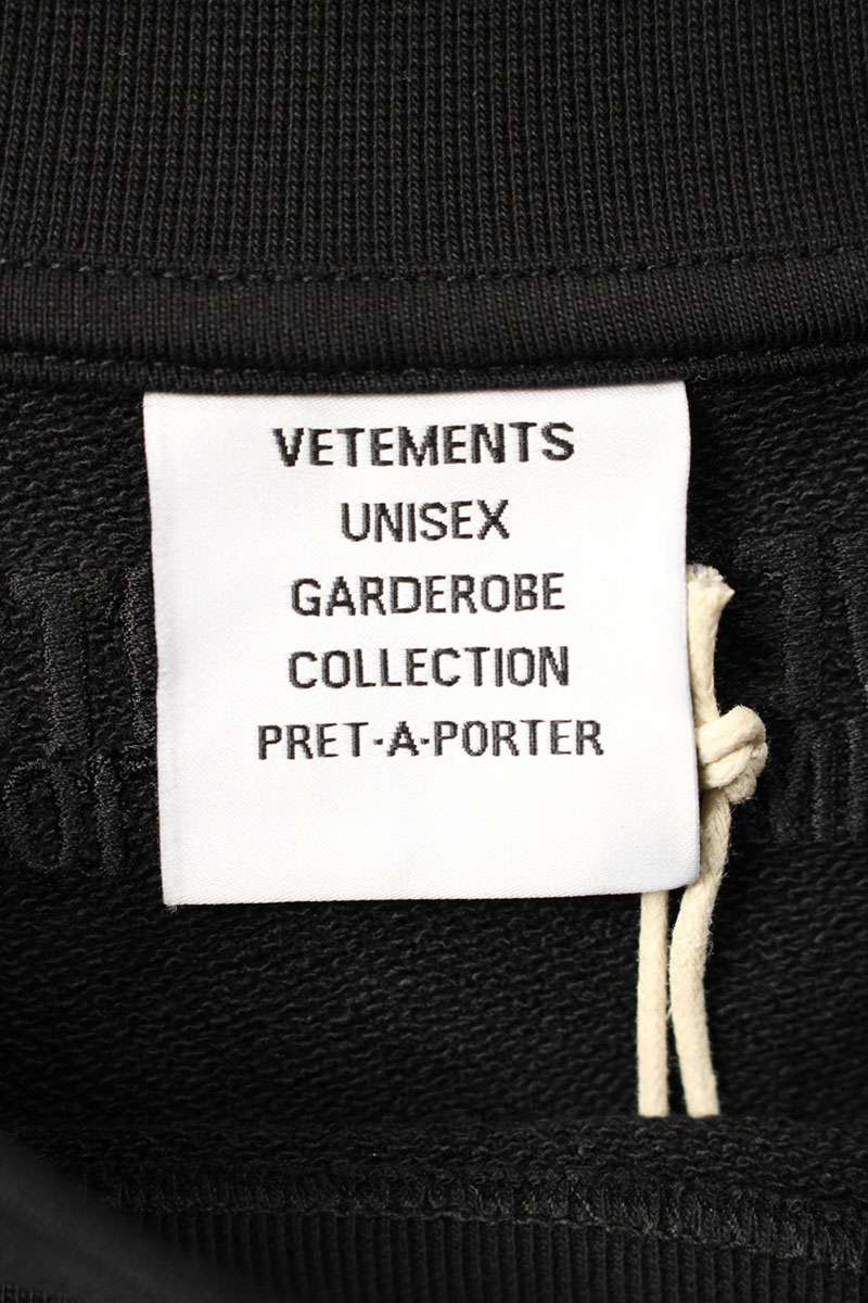 Vetements Logo Sweatshirt Black Size S