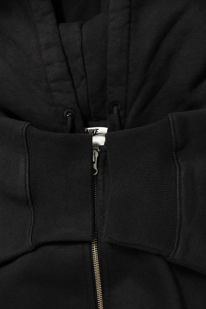 Stussy x Nike 25AW Logo Embroidered Zip Up Hoodie Black Size XL