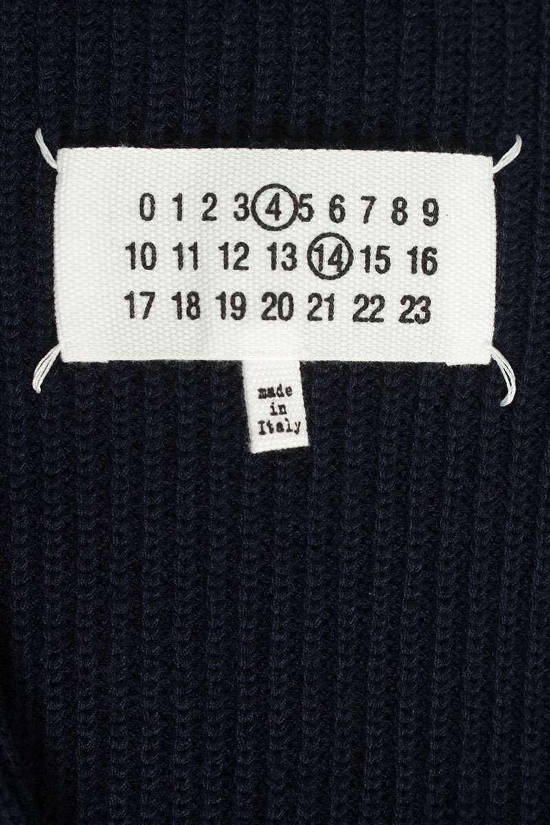 Vintage Maison Margiela Tops - Maison Margiela 23AW Cotton Knit Sweater Blue Size XL - Authentic Archive