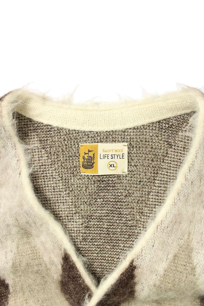 Saint Michael 25AW Knit Cardigan Brown Size XL