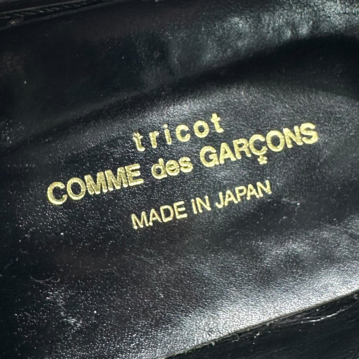 tricot COMME des GARCONS Pointed Leather Loafers Size 24CM