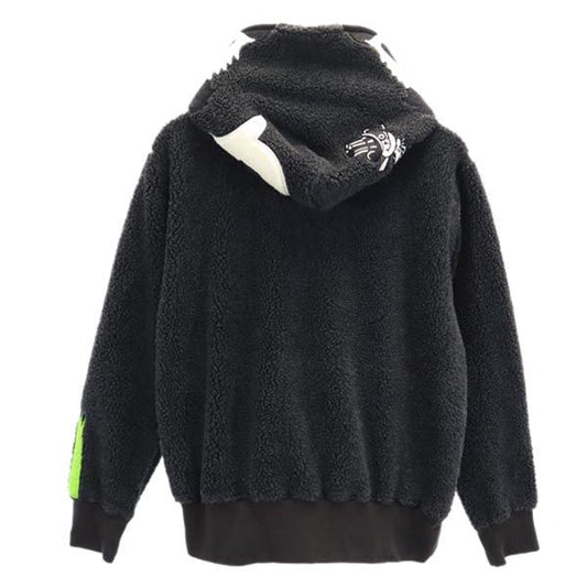 Bape A BATHING APE Panda Boa Zip Hoodie Gray Size S