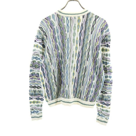 COOGI 90s Old 3D Pattern Cotton Knit Sweater Multi Size XS